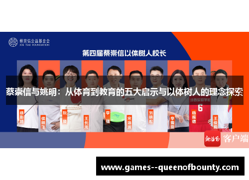 蔡崇信与姚明:从体育到教育的五大启示与以体树人的理念探索 蔡崇信与姚明:从体育到教育的五大启示与以体树人的理念探索